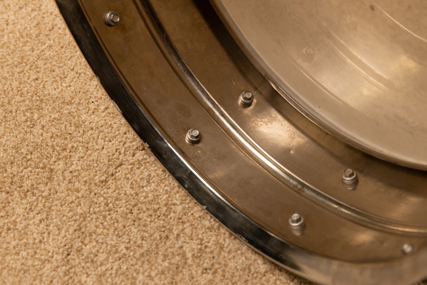 1960s Ludwig 5x14 Pre Serial Super 400 Chrome Over Brass Snare Drum
