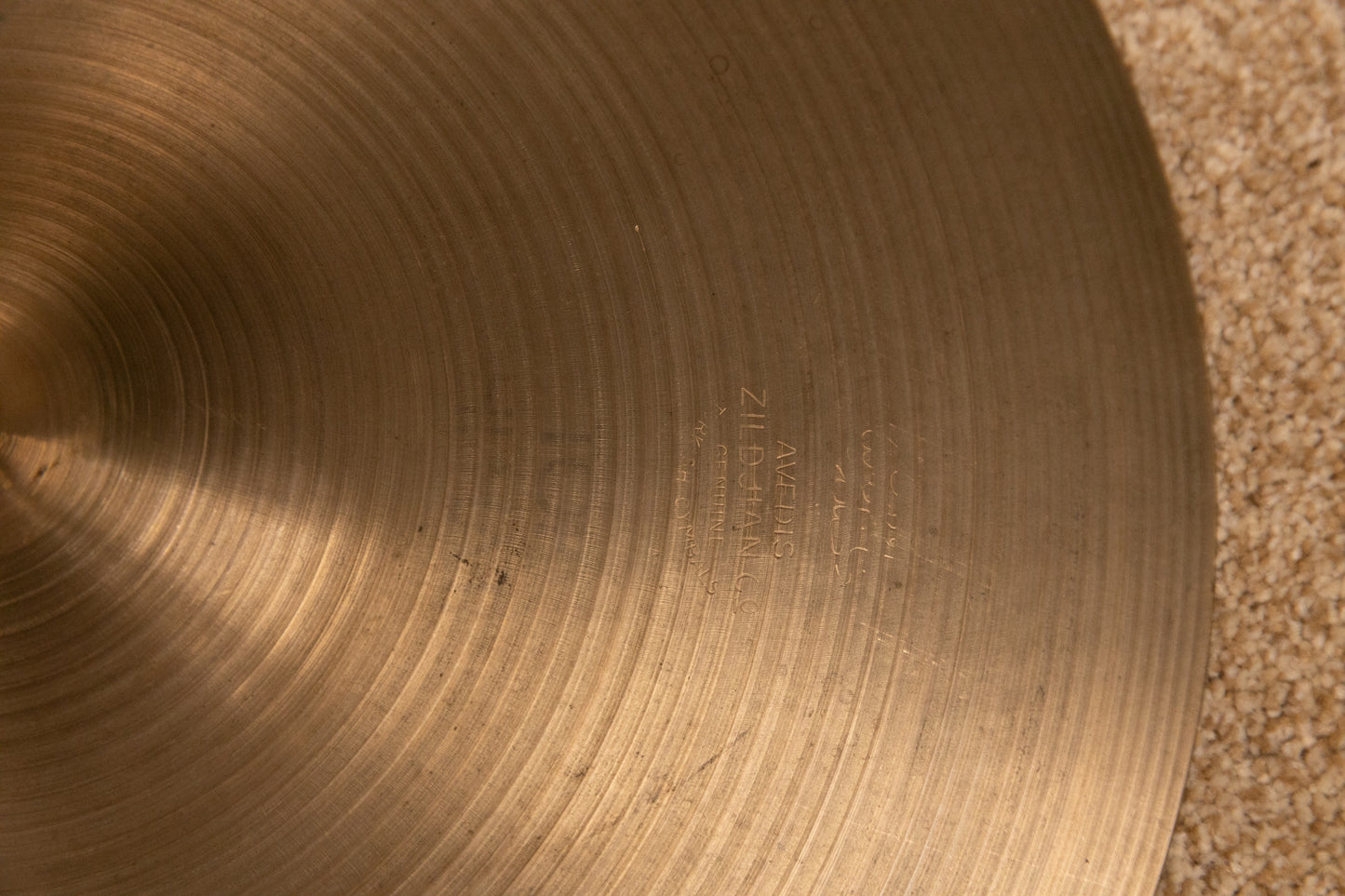 1960s Zildjian A 14" New Beat Hi Hat Cymbals 814g 1268g