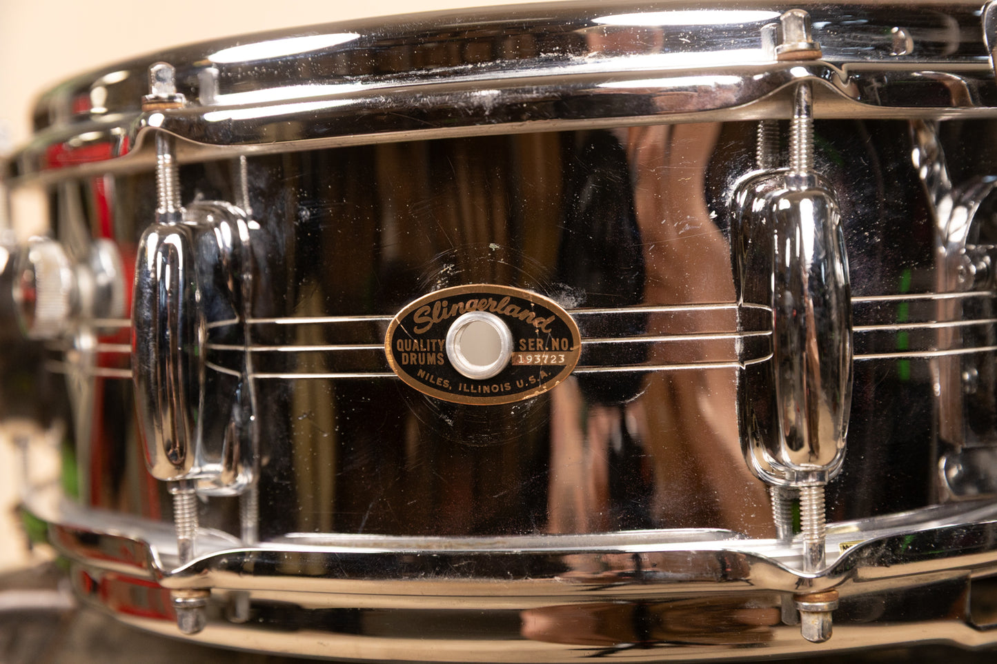 1960s Slingerland 5x14 Gene Krupa Sound King Snare Drum
