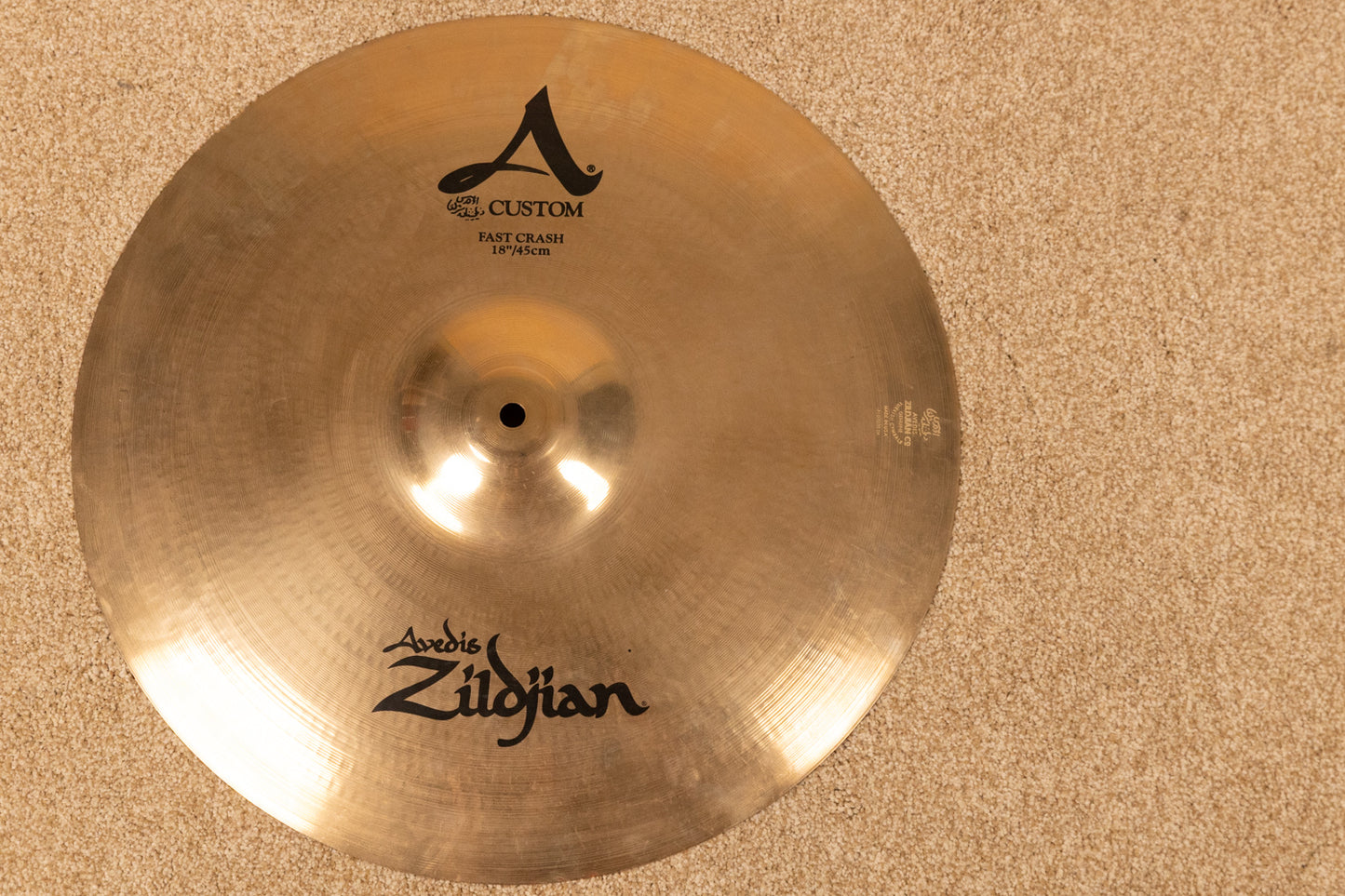 Zildjian A Custom 18" Fast Crash Cymbal 1323g