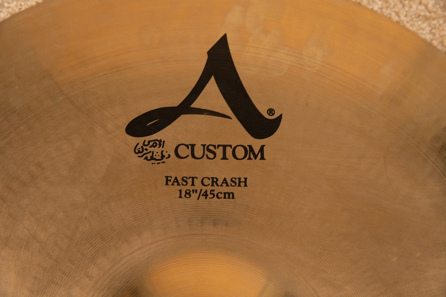 Zildjian A Custom 18" Fast Crash Cymbal 1323g