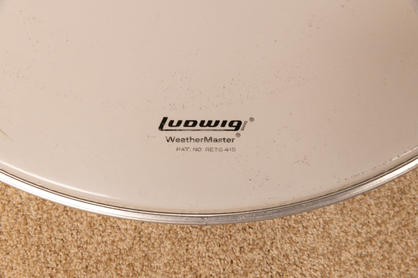 1970s Ludwig 26" Silver Dot Bass Drum Logo Head