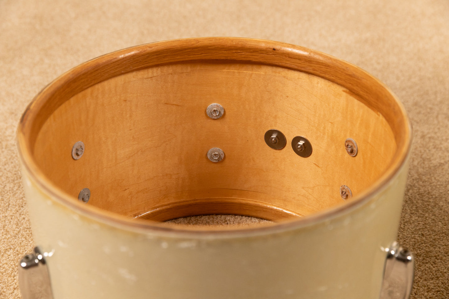 1960s Slingerland White Marine Pearl Drum Set