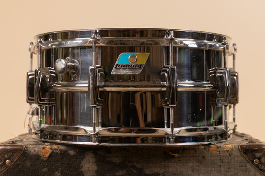 1970s Ludwig 6.5x14 LM402 Supraphonic Snare Drum