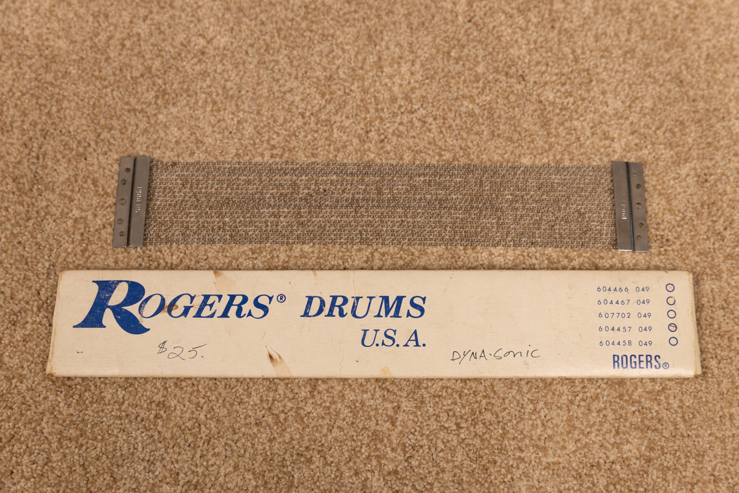 Vintage Rogers Dynasonic Snare Wires with Box