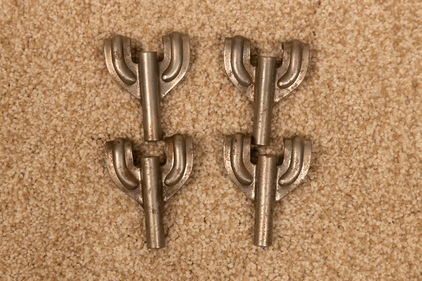 Vintage Slingerland Nickel Radio King Claws (4) Lot #E15