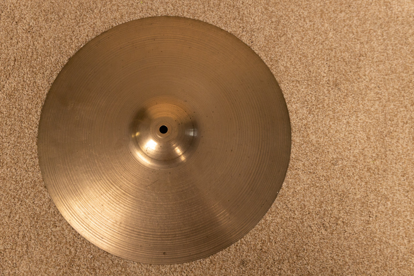 1950s Zildjian A 14" Small Stamp Paper Thin Hi Hat Cymbal