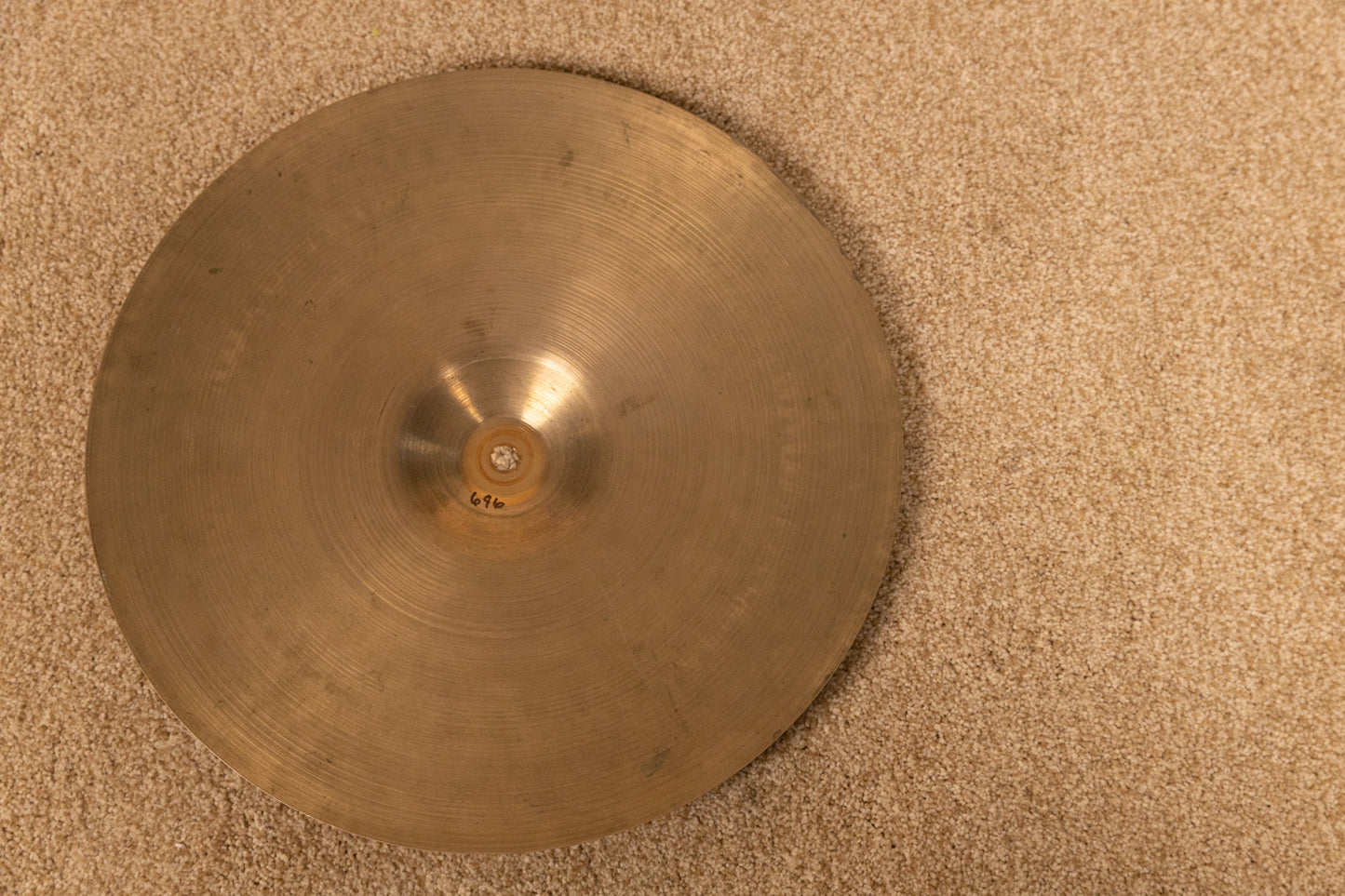 1950s Zildjian A 14" Small Stamp Paper Thin Hi Hat Cymbal