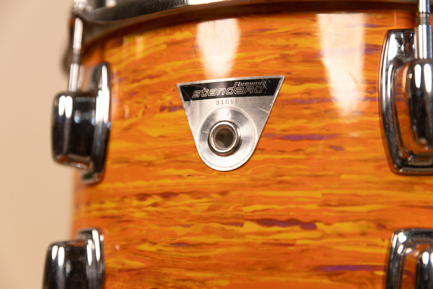 1970s Ludwig Standard Mod Orange Drum Set