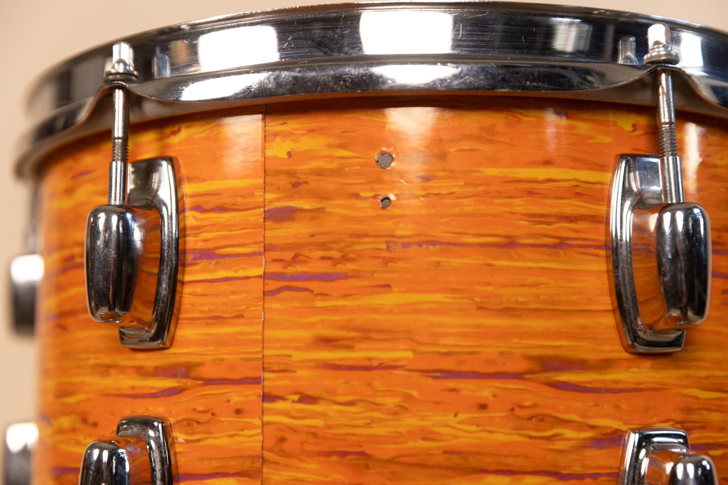 1970s Ludwig Standard Mod Orange Drum Set