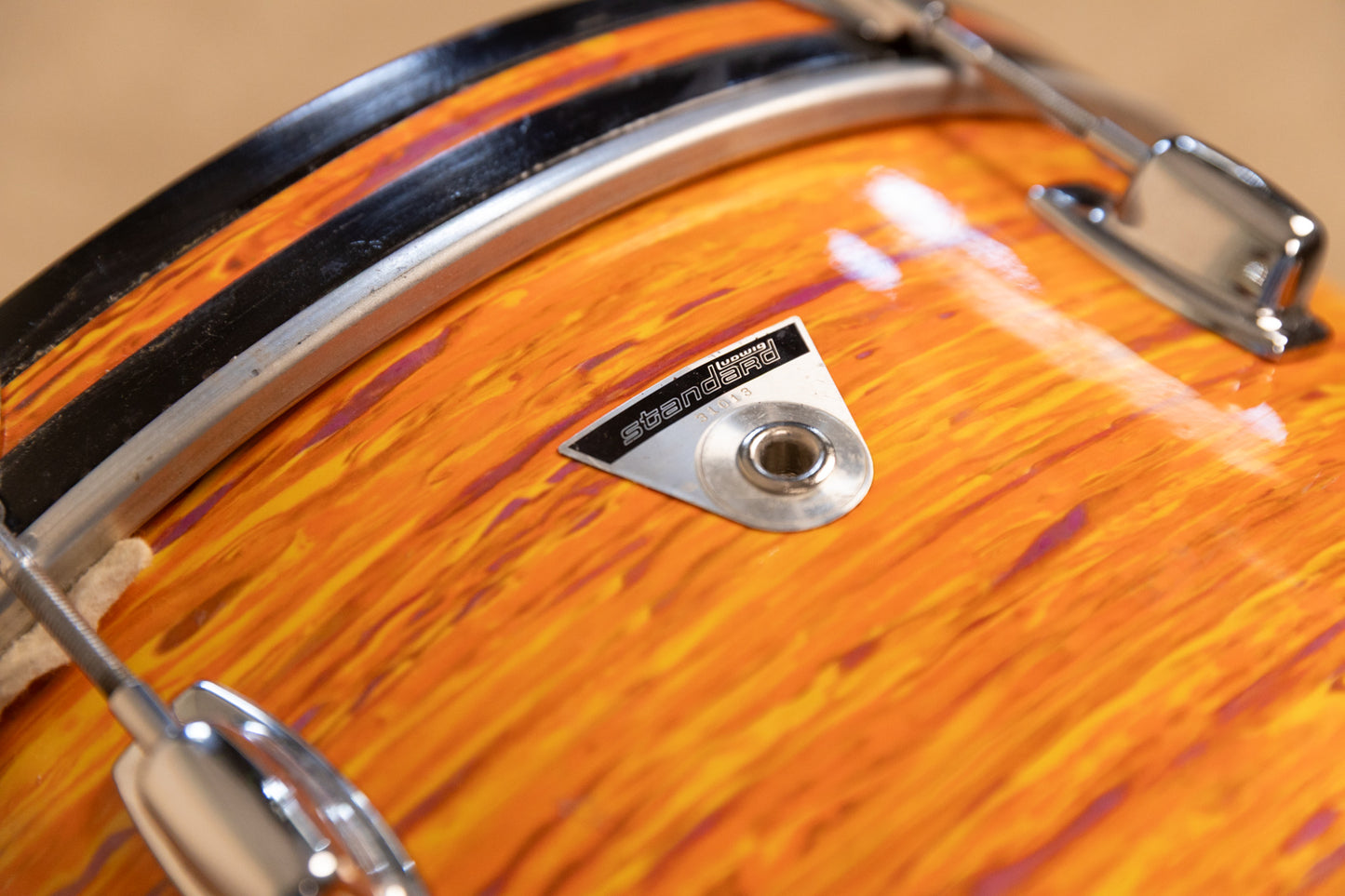 1970s Ludwig Standard Mod Orange Drum Set