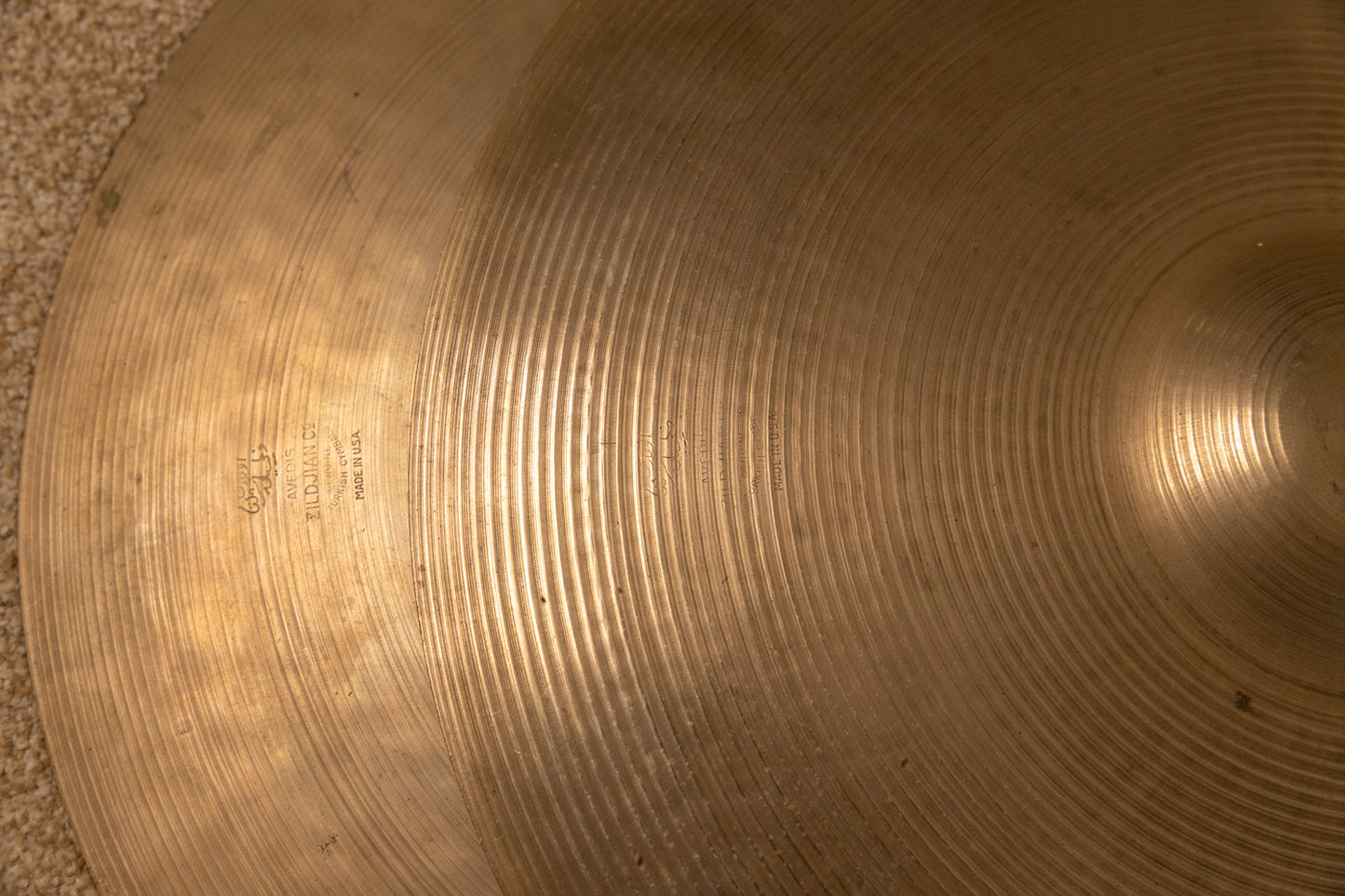 Vintage Zildjian 16" A Hi Hat Cymbals 1161g 1748g