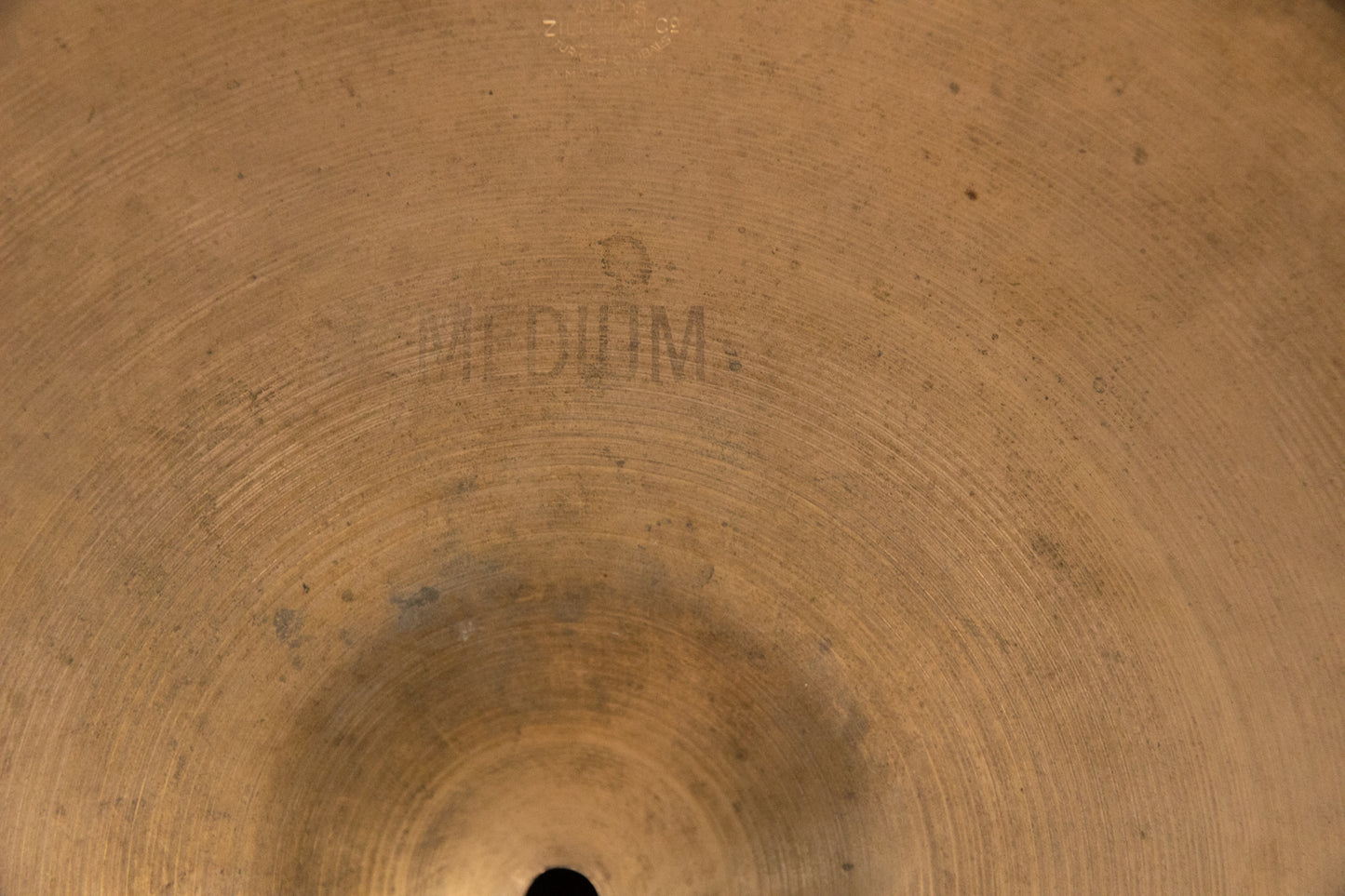 1950s Zildjian 16" A Trans Stamp Crash Cymbal 1047g