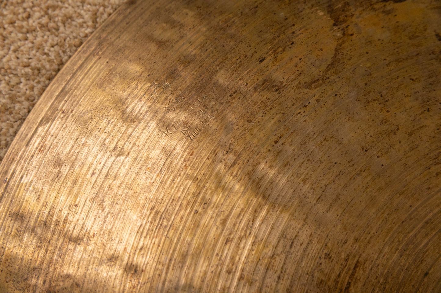 Vintage 20" Zildjian K Istanbul New Stamp Ride Cymbal 1934g
