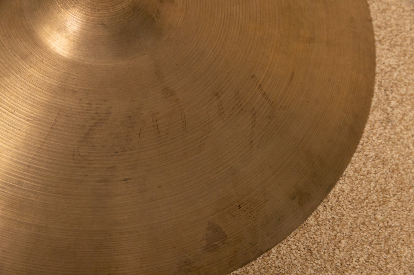 1960s Zildjian 22" A Ride Light Ride Cymbal 2252g