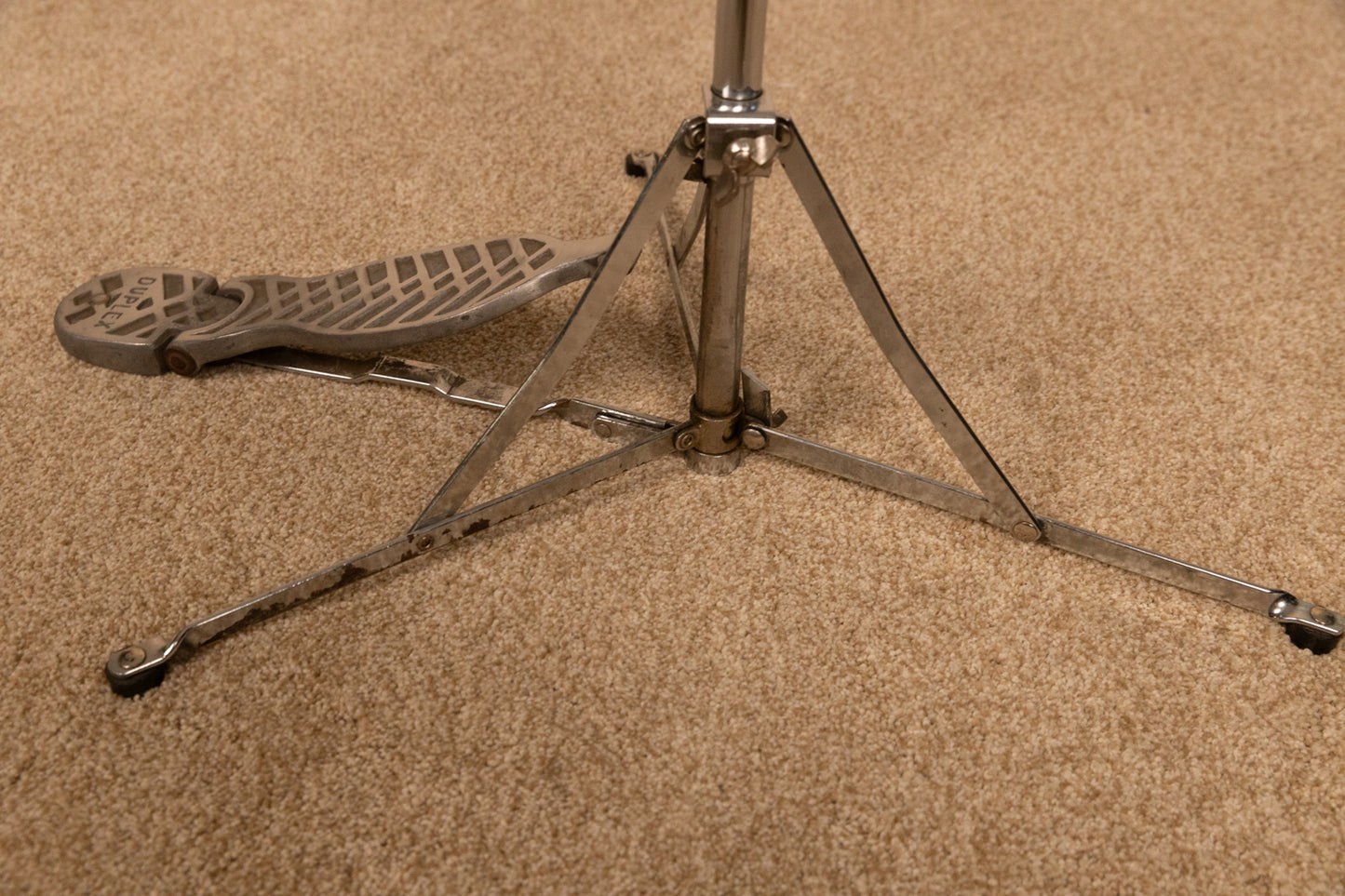 Vintage Duplex Flat Base Button Feet Hi Hat Stand