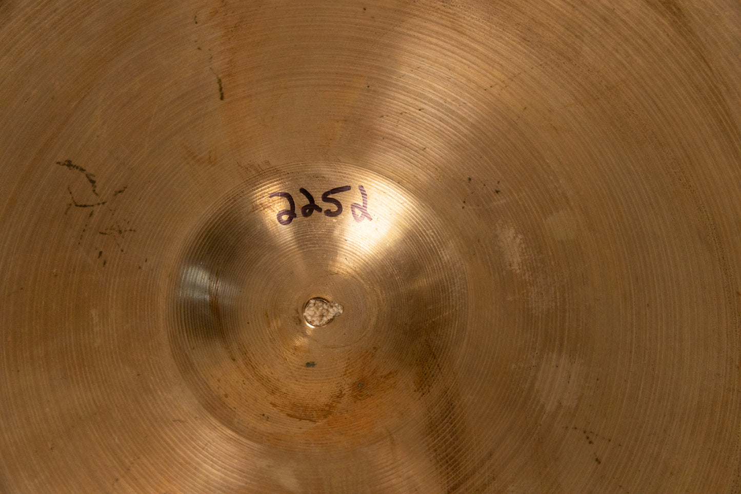 1960s Zildjian 22" A Ride Light Ride Cymbal 2252g