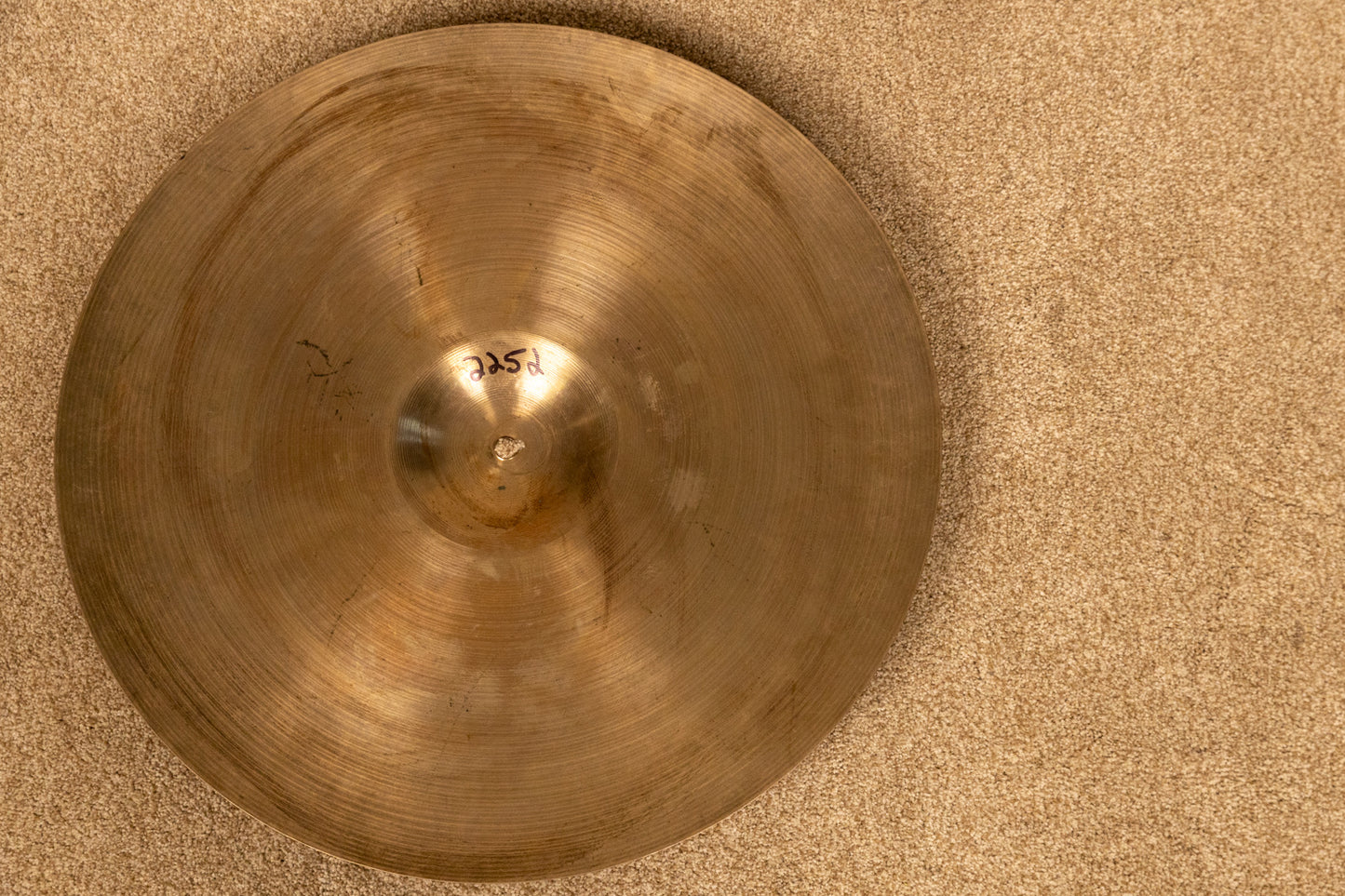1960s Zildjian 22" A Ride Light Ride Cymbal 2252g