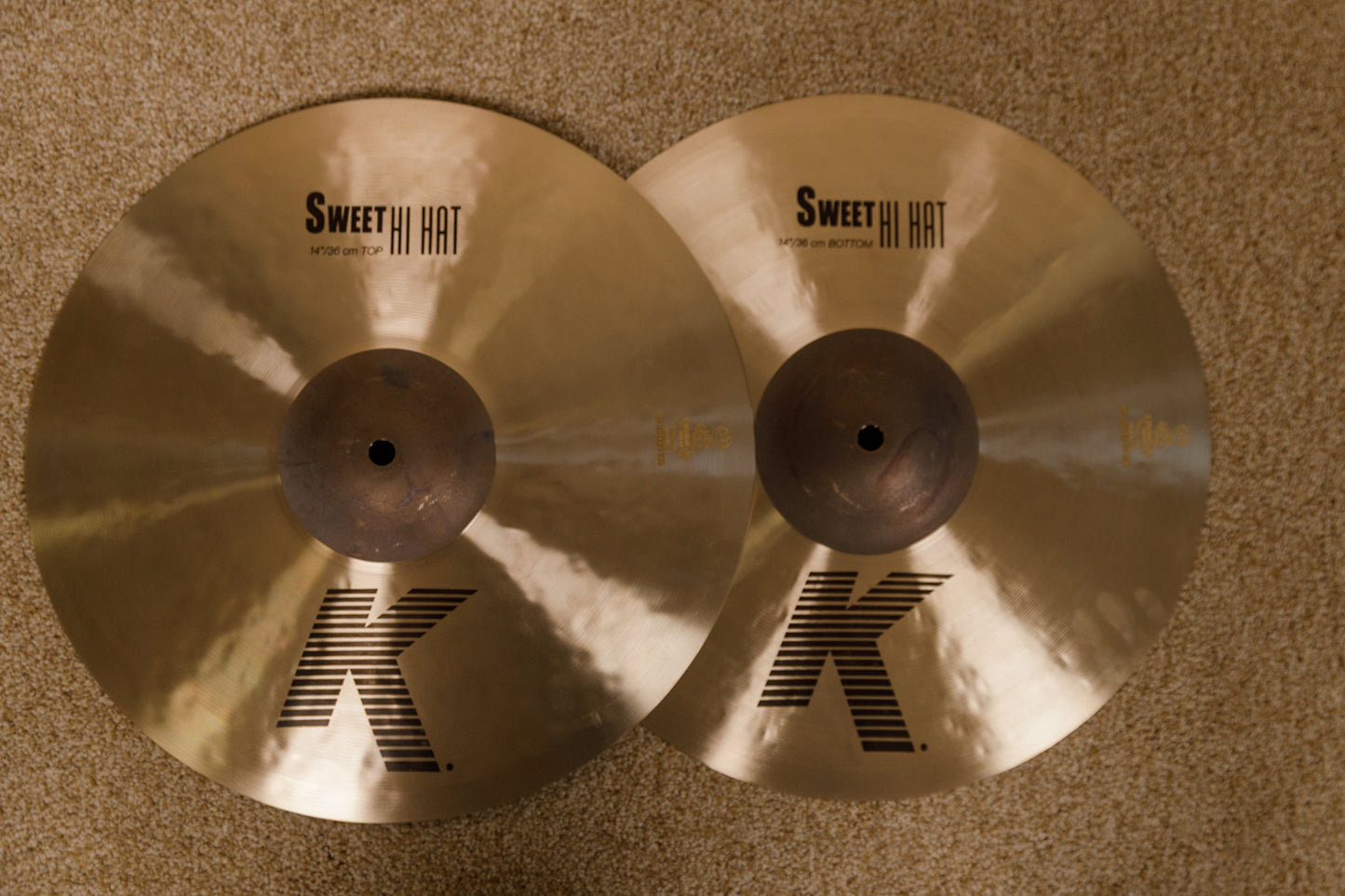 Zildjian 14" K Sweet Hi Hat Cymbals 1035g 1417g