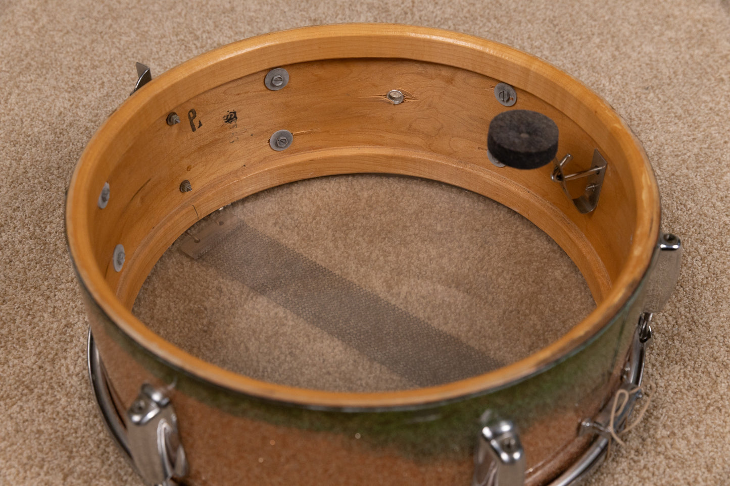 1960s Slingerland 5x14 Champagne Student Deluxe Snare Drum