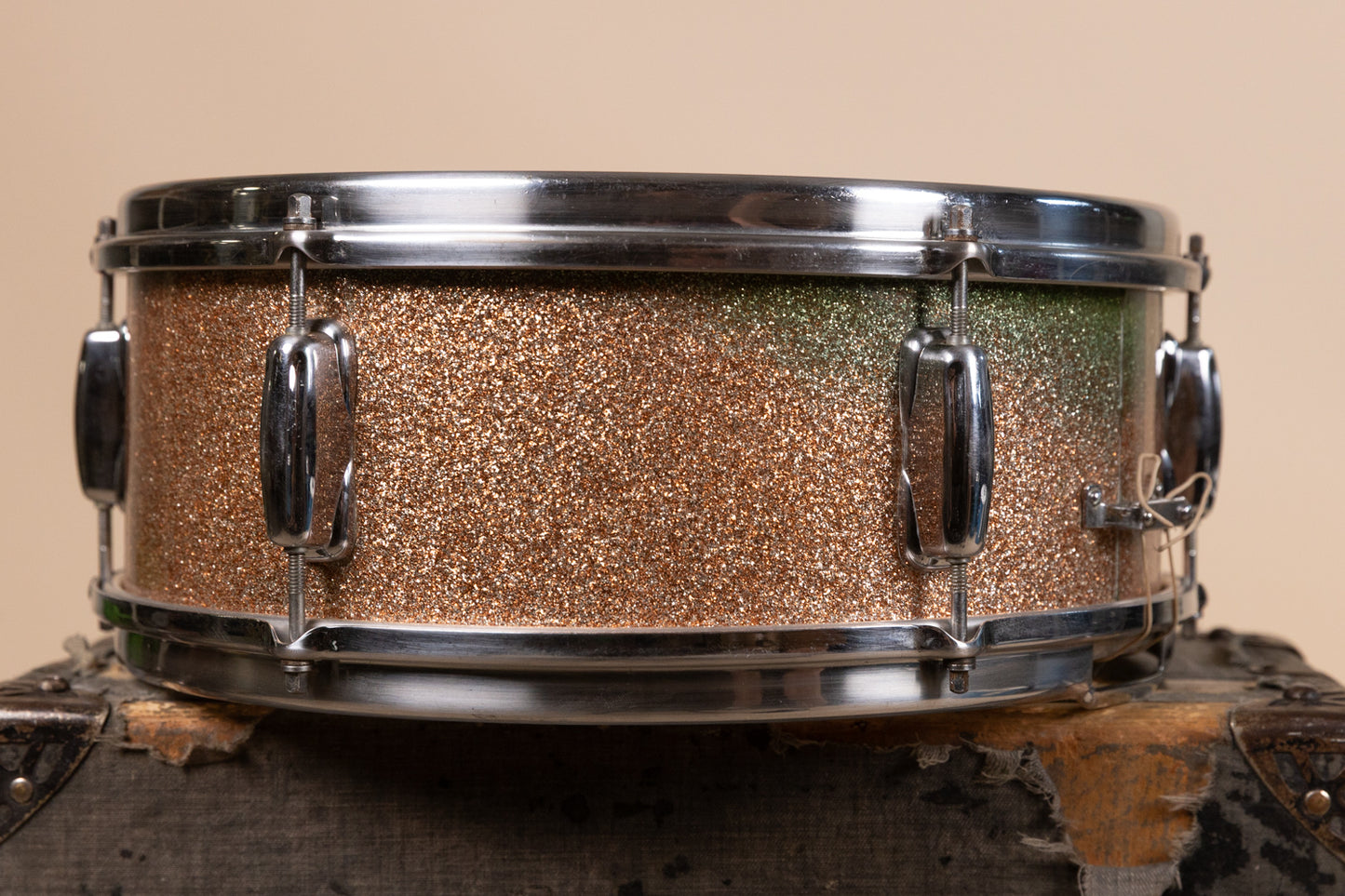 1960s Slingerland 5x14 Champagne Student Deluxe Snare Drum