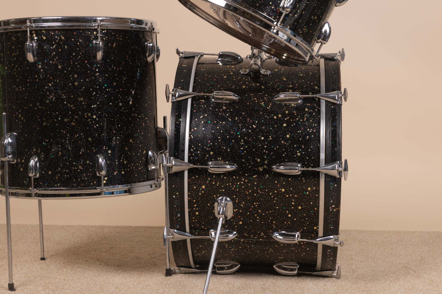 1964 Slingerland Mardi Gras Pearl Gene Krupa Deluxe Drum Set