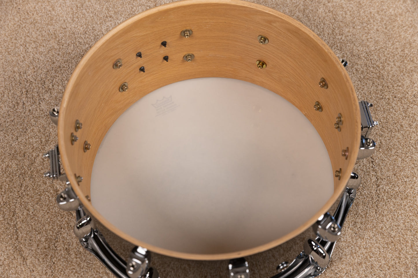 Yamaha Oak Custom 7x14 Musashi Black Snare Drum