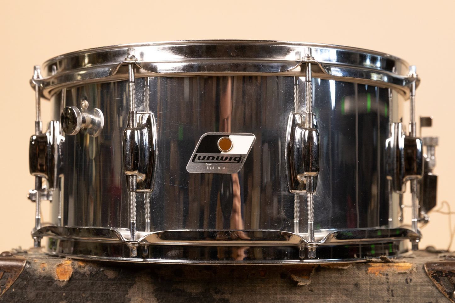 1990 Ludwig 6.5x14 LR-751 Rocker Snare Drum