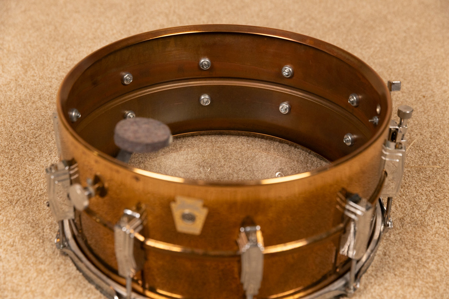 1991 Ludwig 6.5x14 Supra-Phonic Bronze Snare Drum