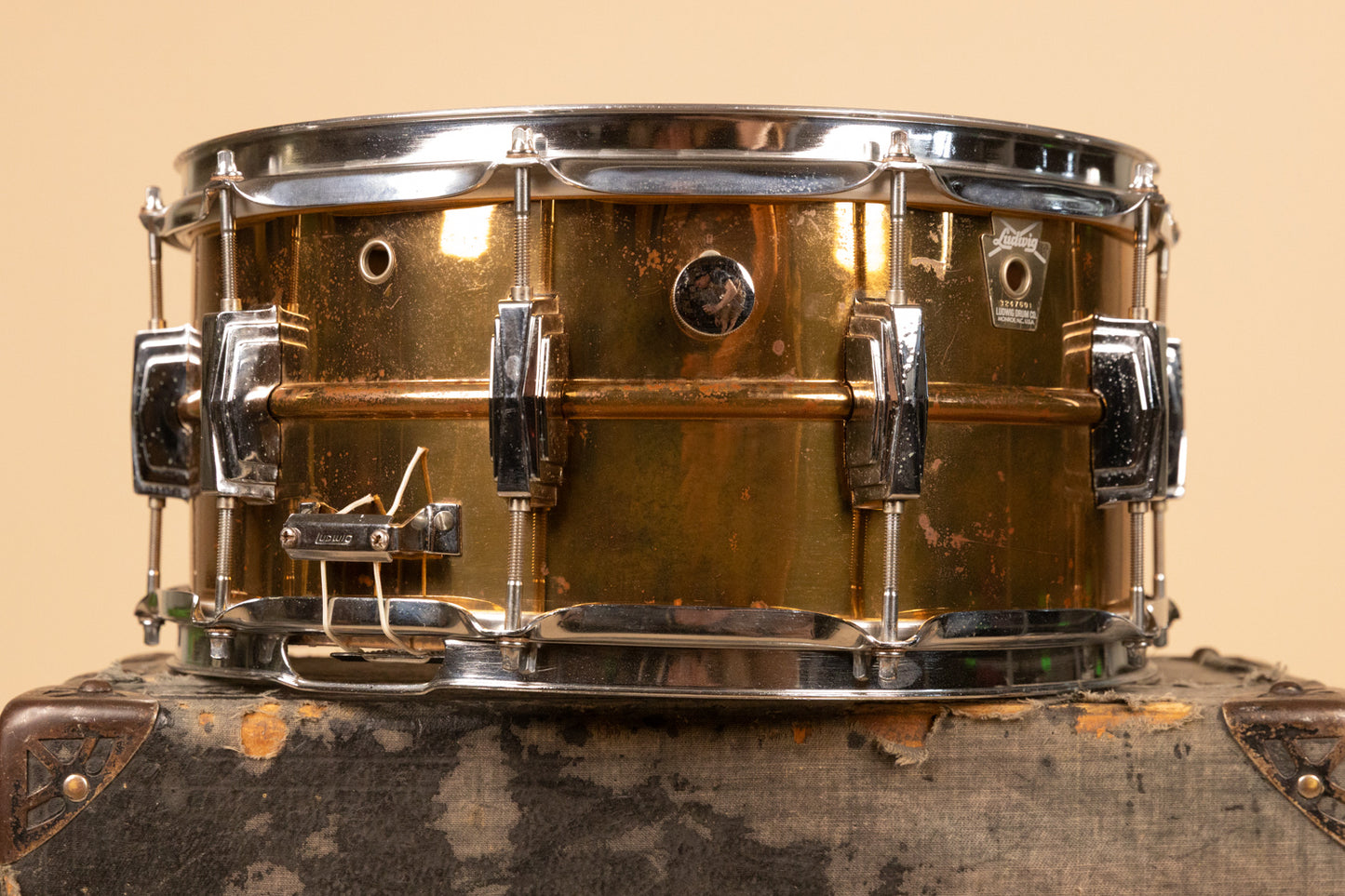 1991 Ludwig 6.5x14 Supra-Phonic Bronze Snare Drum