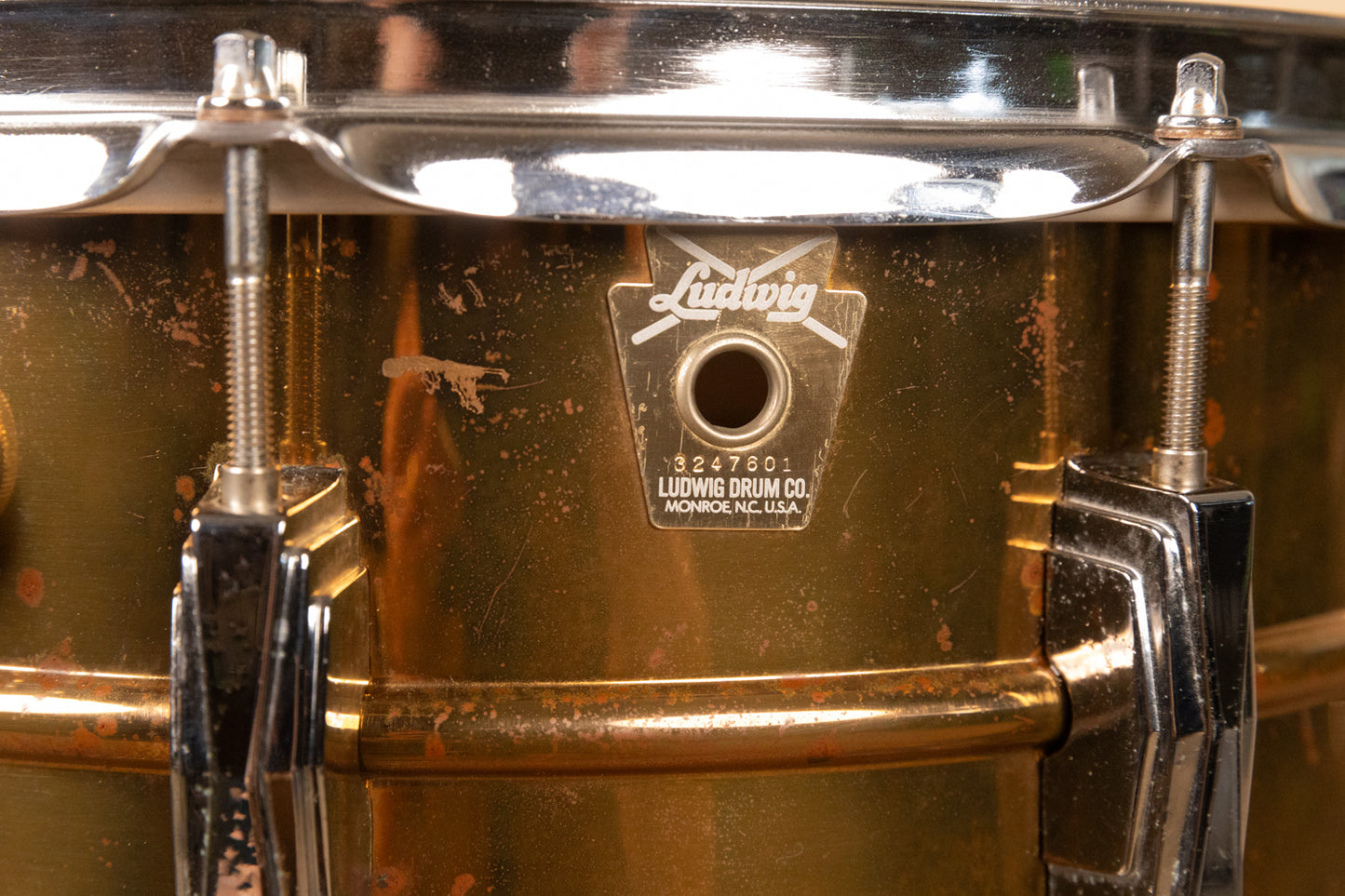 1991 Ludwig 6.5x14 Supra-Phonic Bronze Snare Drum