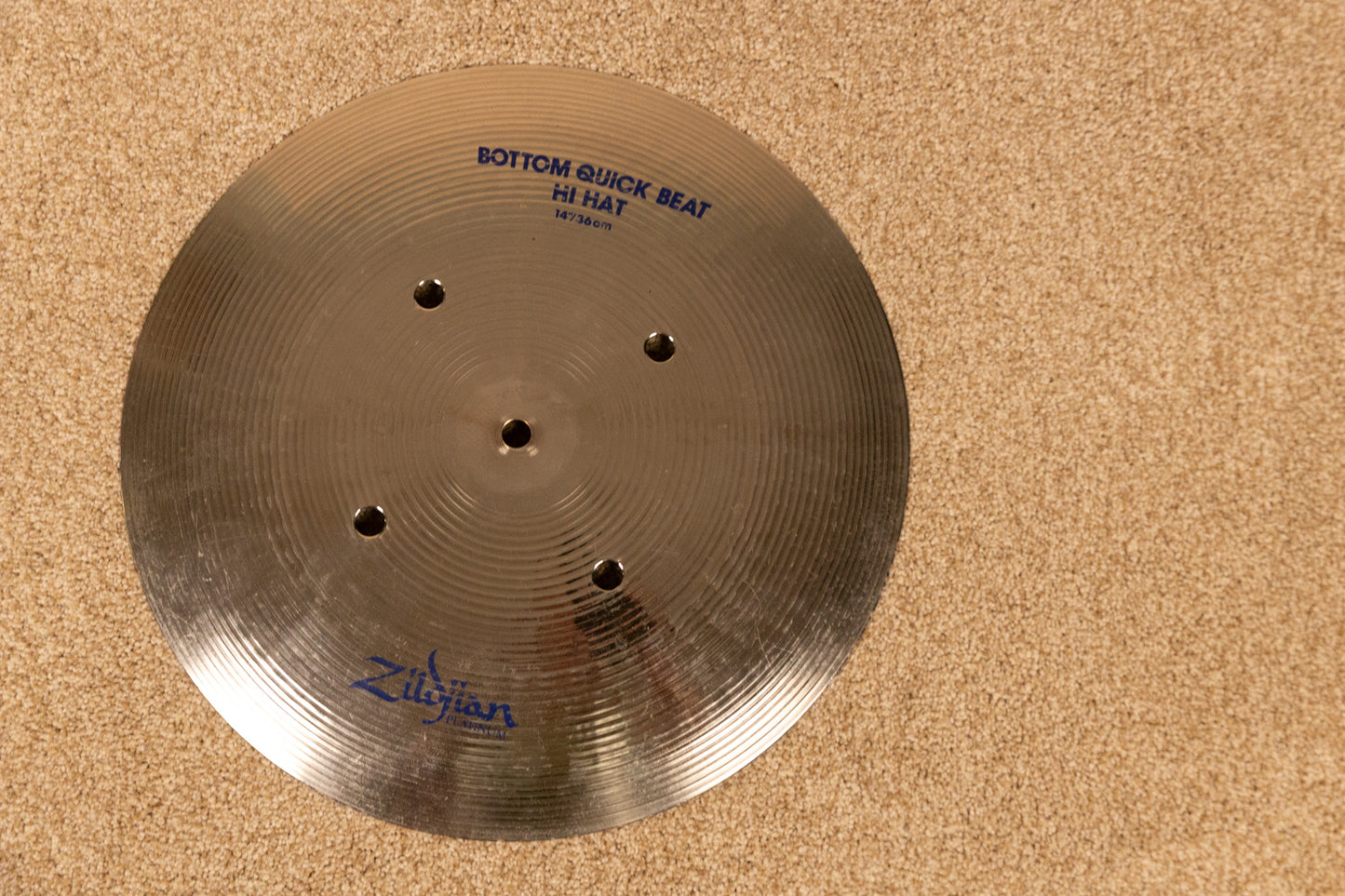 Zildjian 14" Platinum Quick Beat Bottom Hi Hat Cymbal 1309g