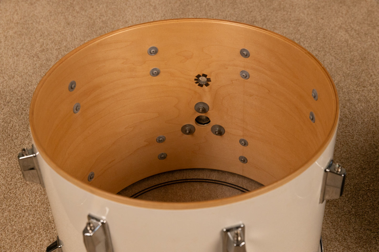 1990s Pearl 12x15" White Maple Tom