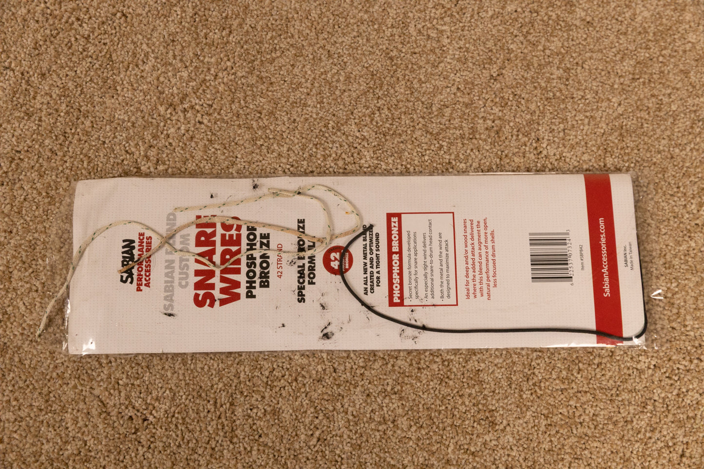 Sabian Phosphor Bronze Custom Blend 42 Strand Snare Wires