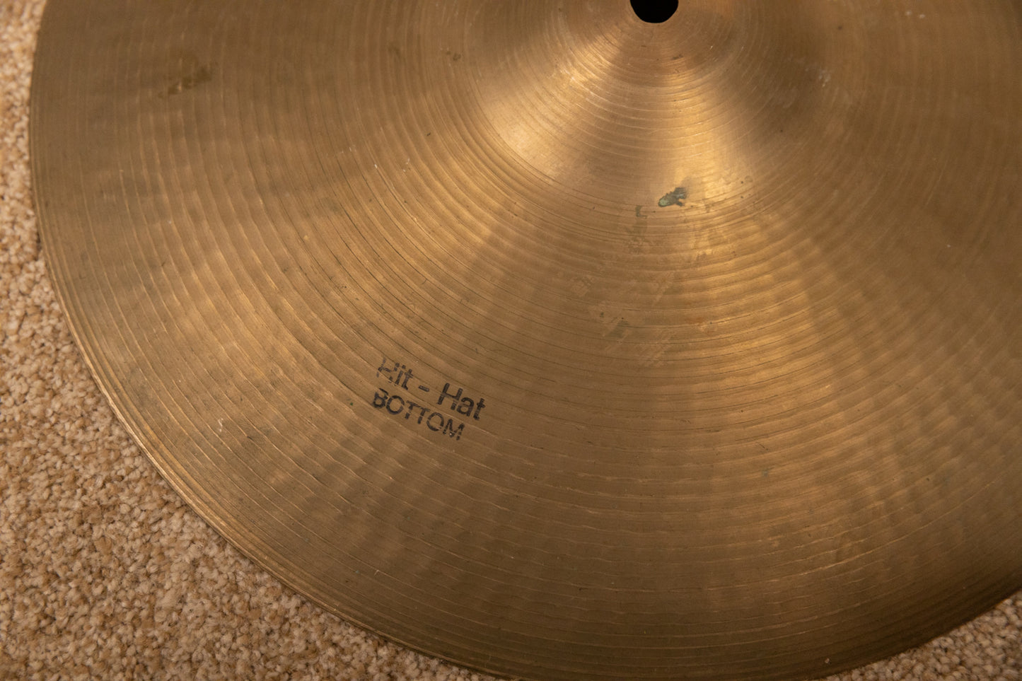 Vintage Kashian 14" Italian Single Hi Hat Cymbal 1209g