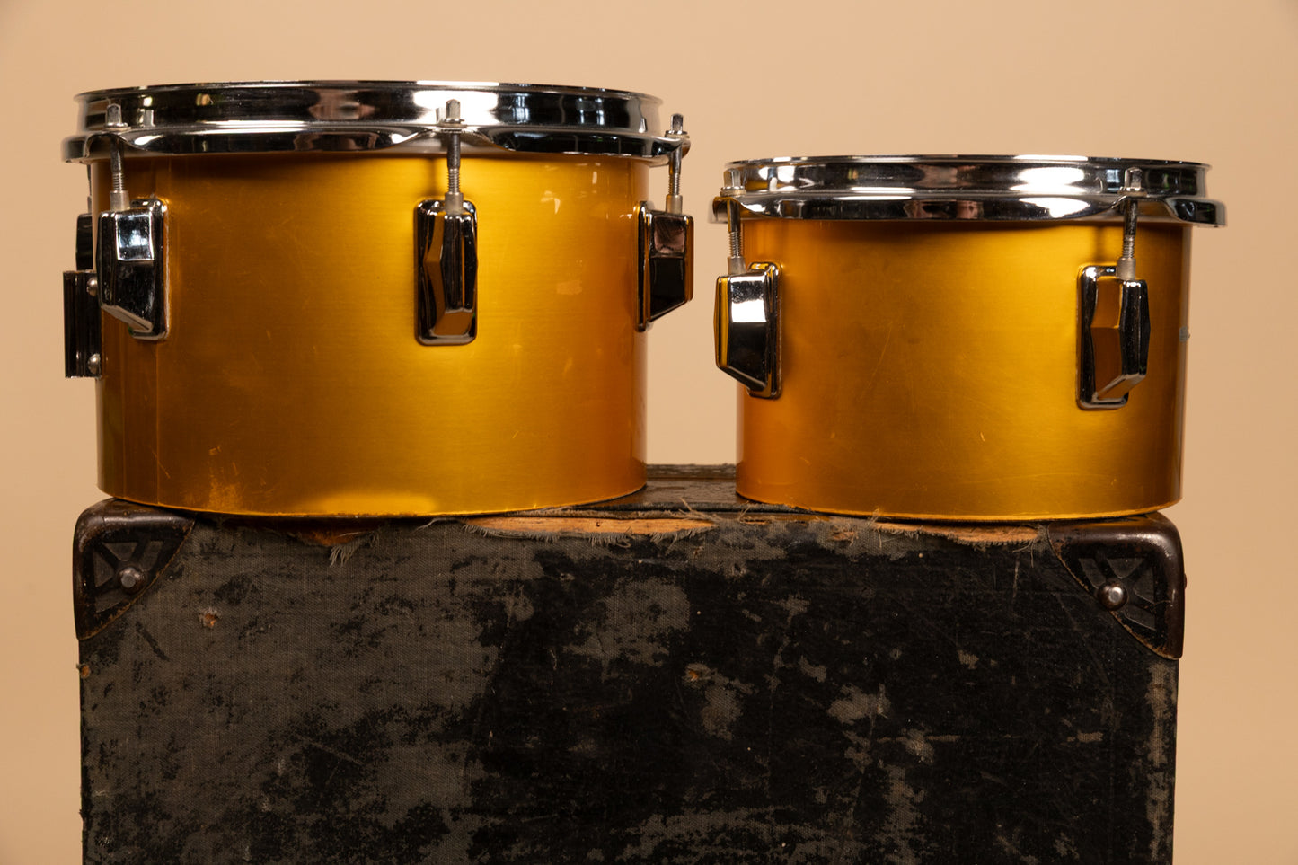 Vintage Royce Gold Mist 8" and 10" Concert Toms