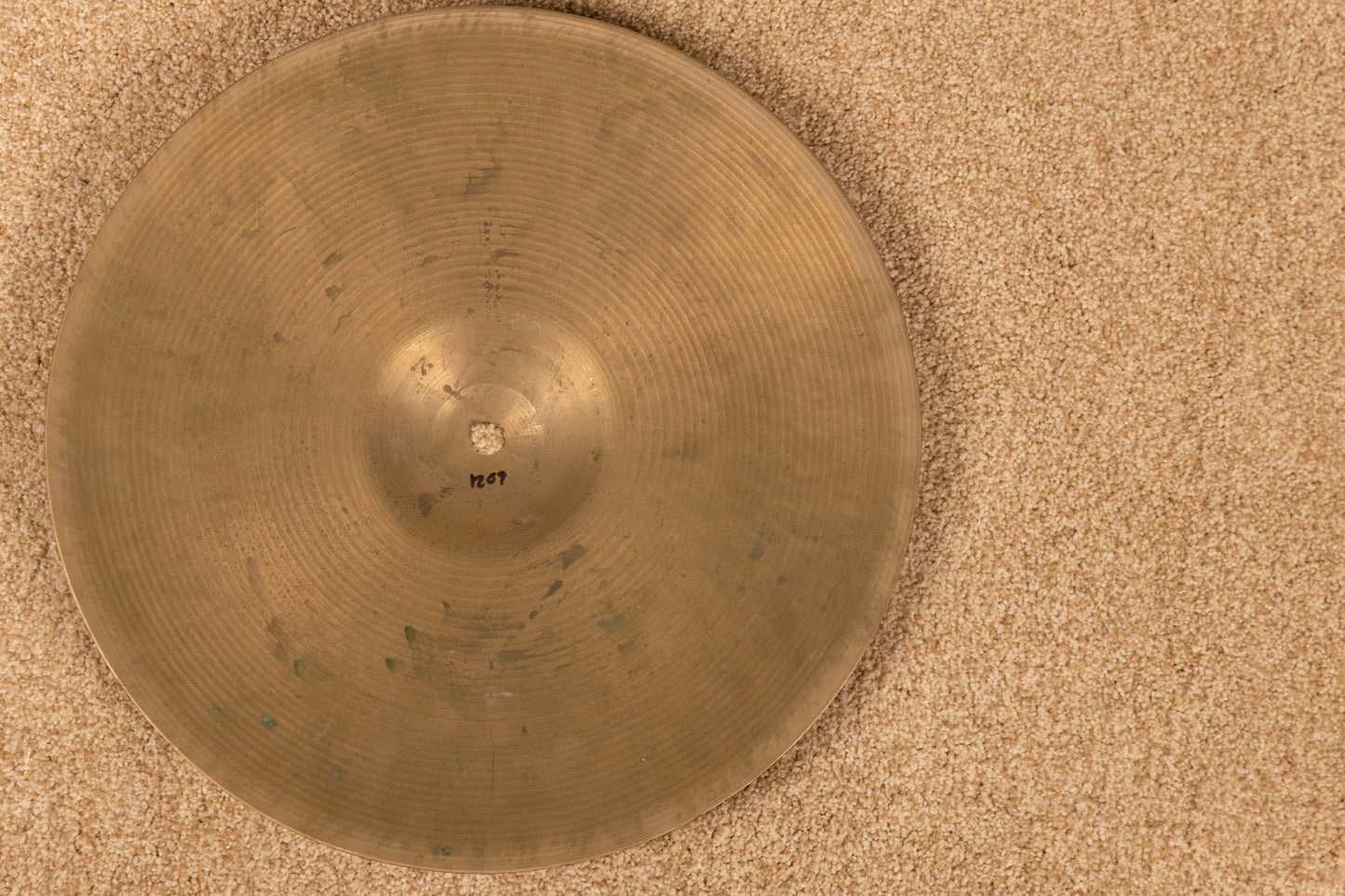 Vintage Kashian 14" Italian Single Hi Hat Cymbal 1209g