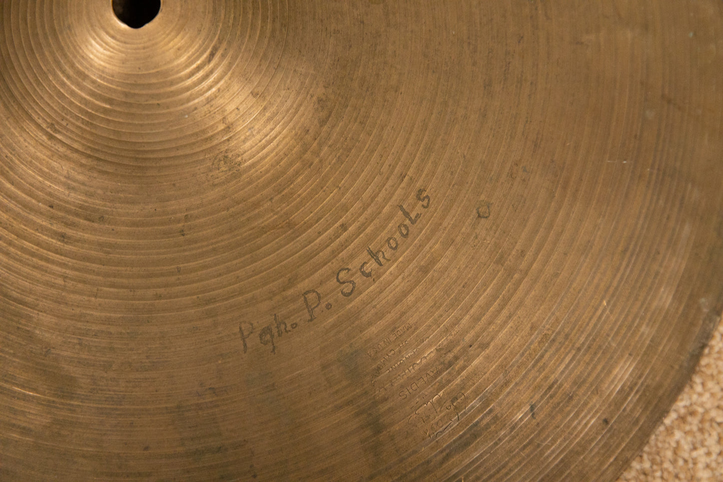 1960s Zildjian A 15" Hi Hat Cymbal 1220g