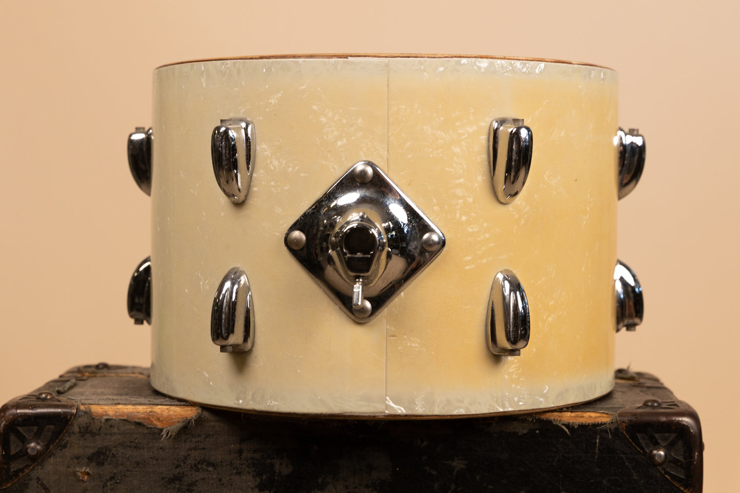 1960s Slingerland 9x13 White Marine Pearl Tom Shell