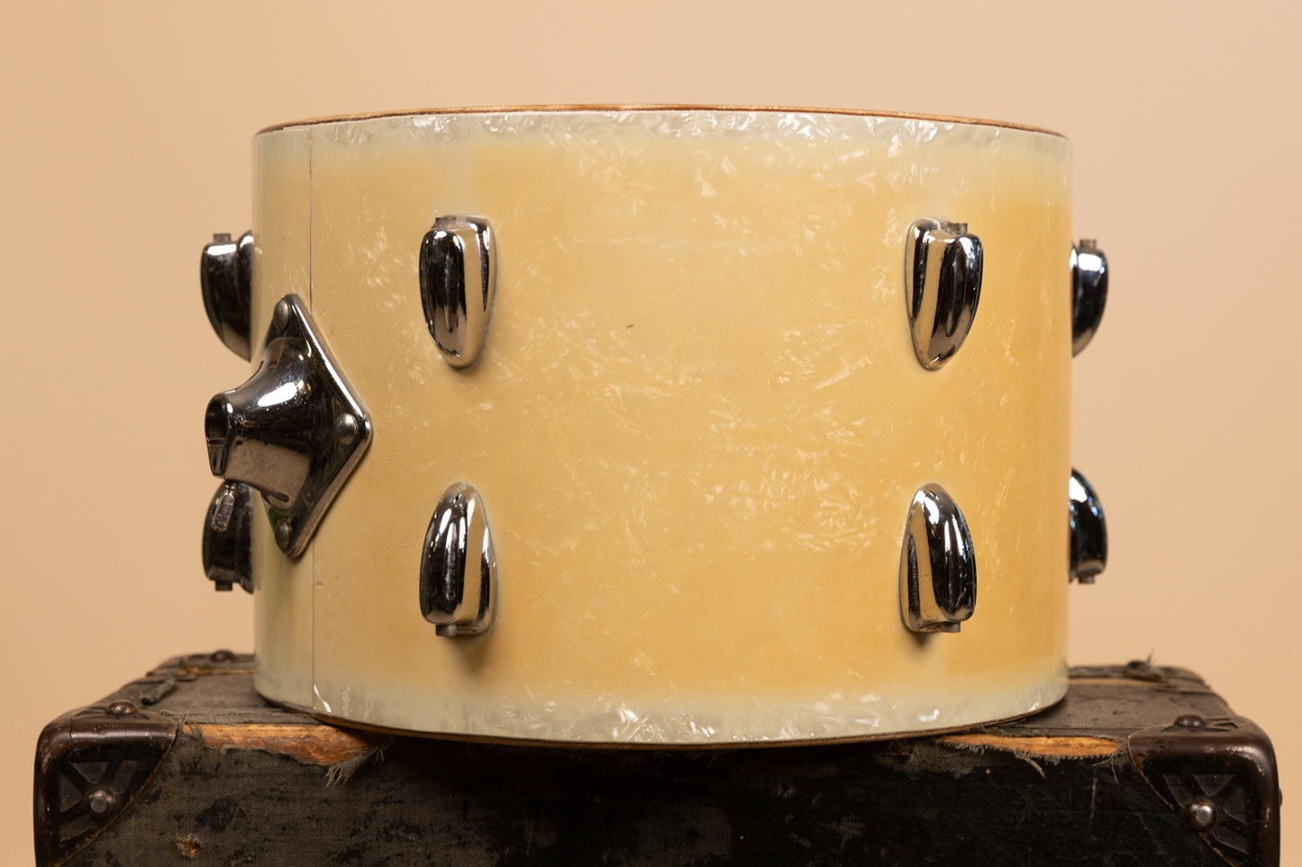 1960s Slingerland 9x13 White Marine Pearl Tom Shell