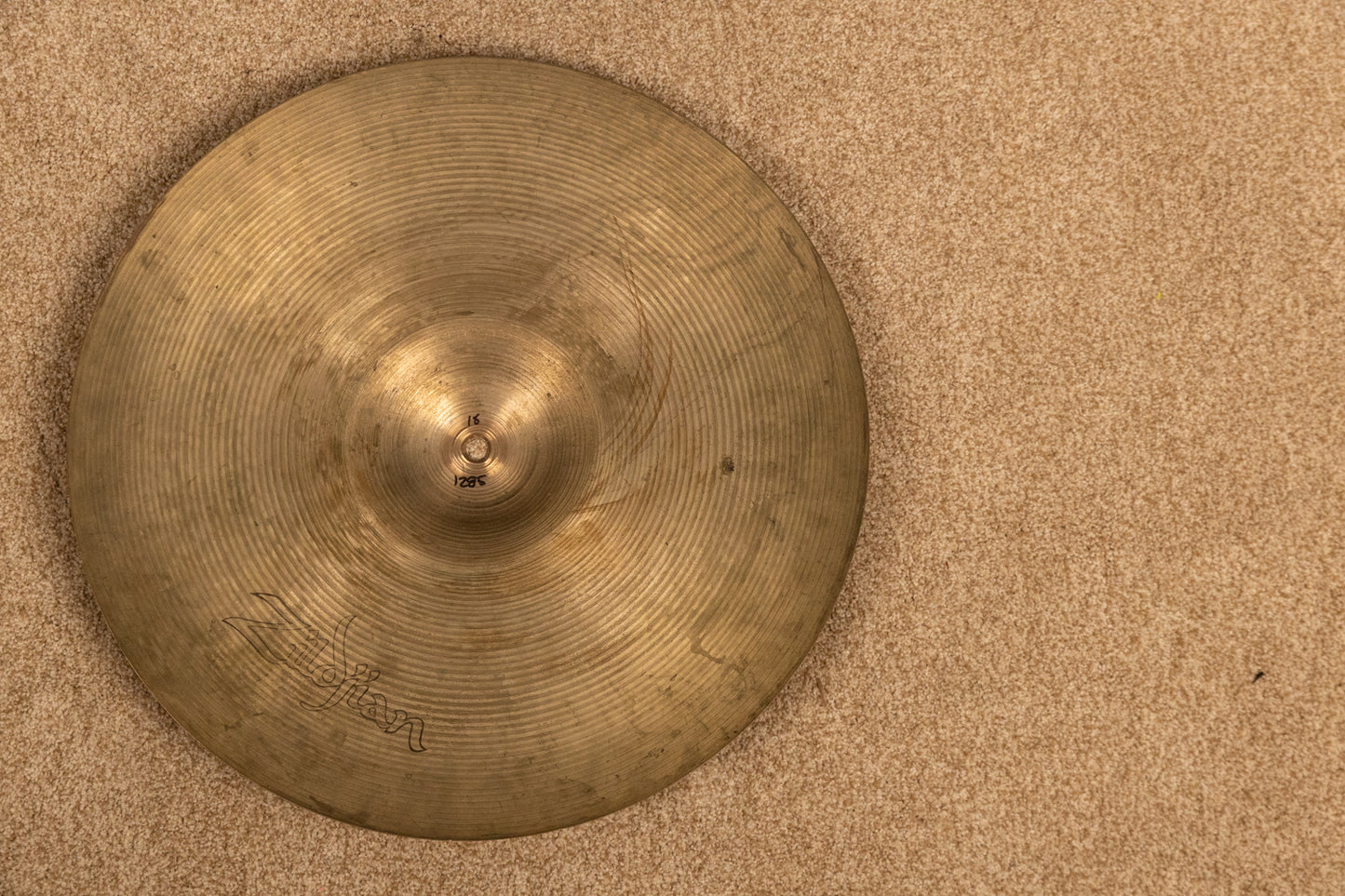 1970s Zildjian A 18" Hollow Logo Thin Crash Cymbal 1285g