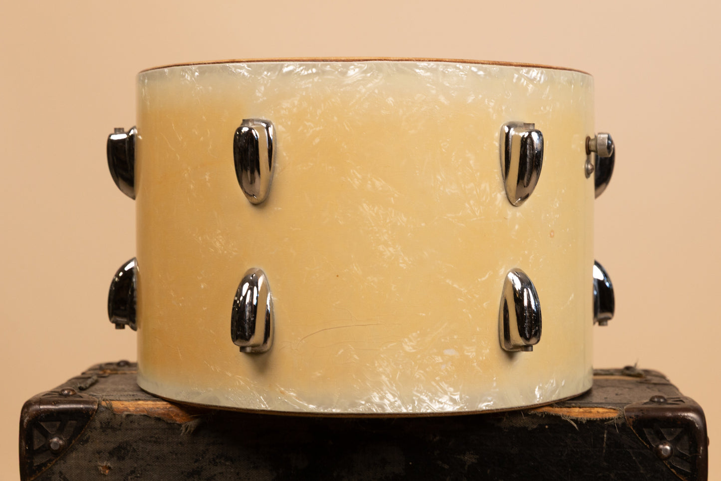 1960s Slingerland 9x13 White Marine Pearl Tom Shell
