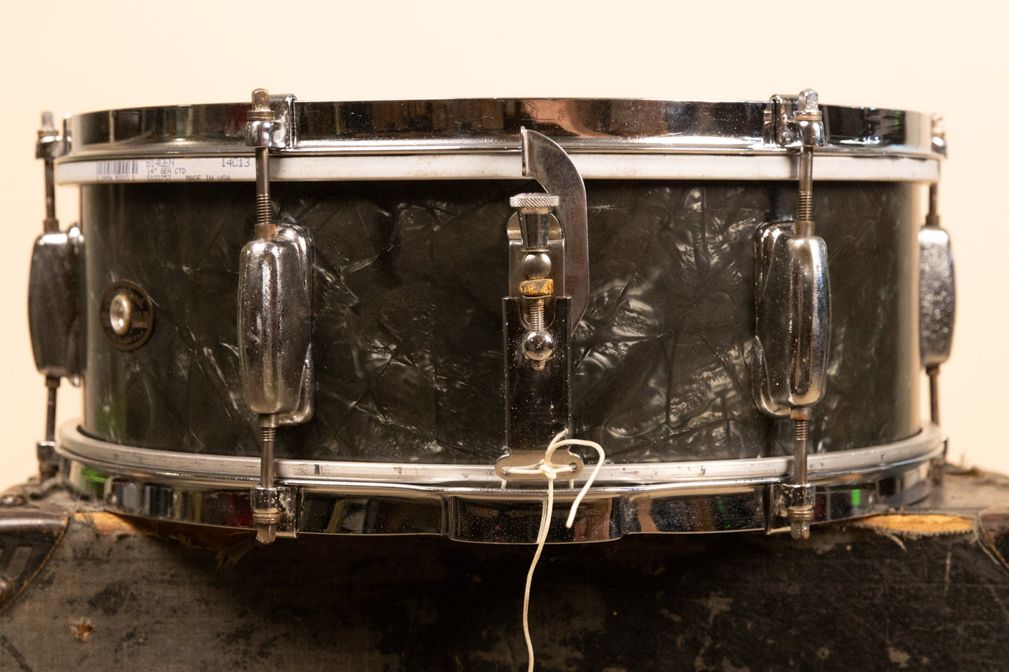1966 Slingerland 5x14 Black Diamond Pearl Deluxe Student Model Snare Drum