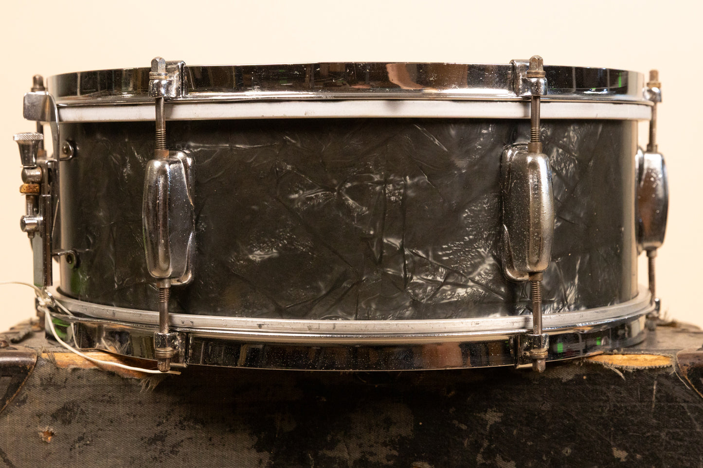 1966 Slingerland 5x14 Black Diamond Pearl Deluxe Student Model Snare Drum