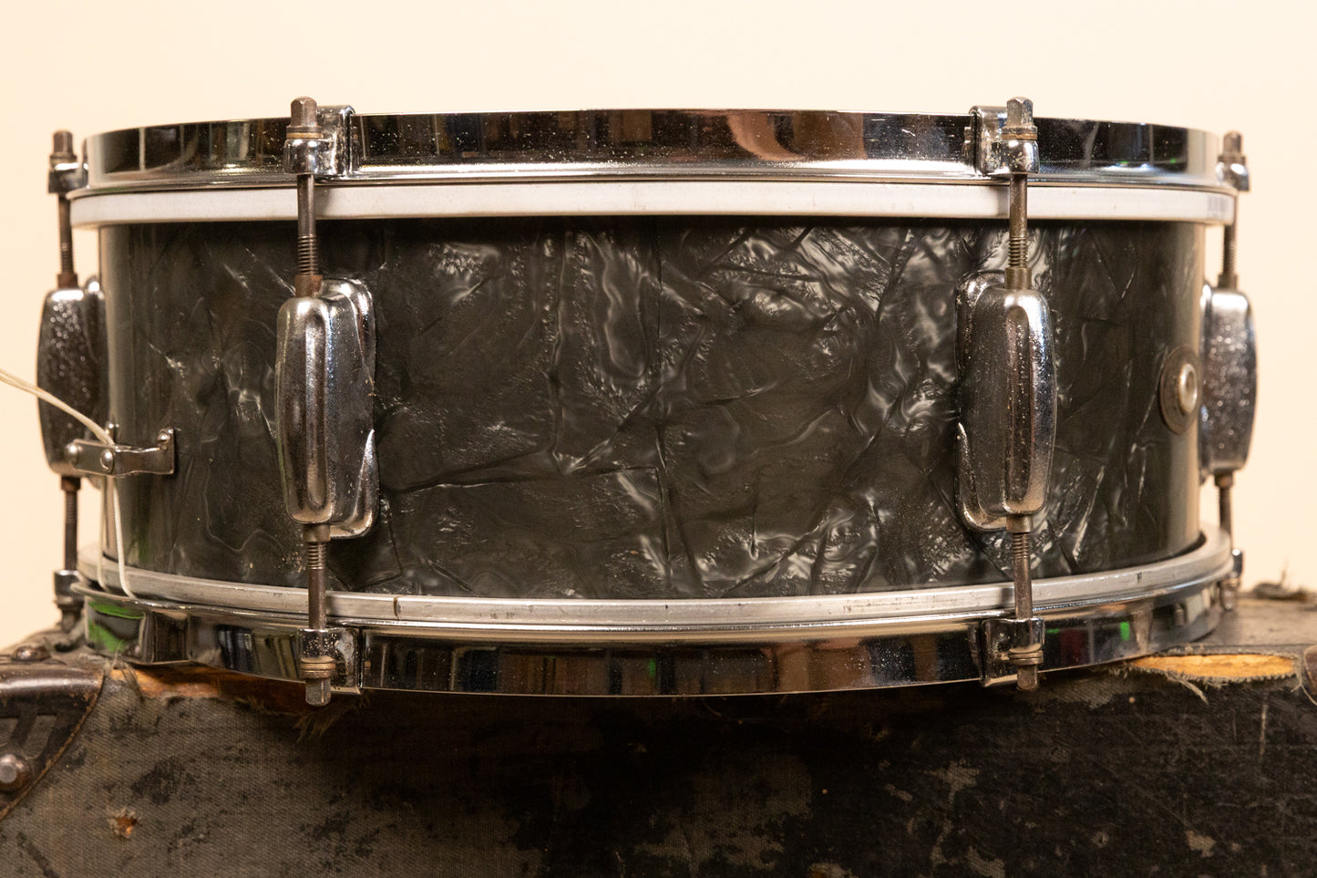 1966 Slingerland 5x14 Black Diamond Pearl Deluxe Student Model Snare Drum