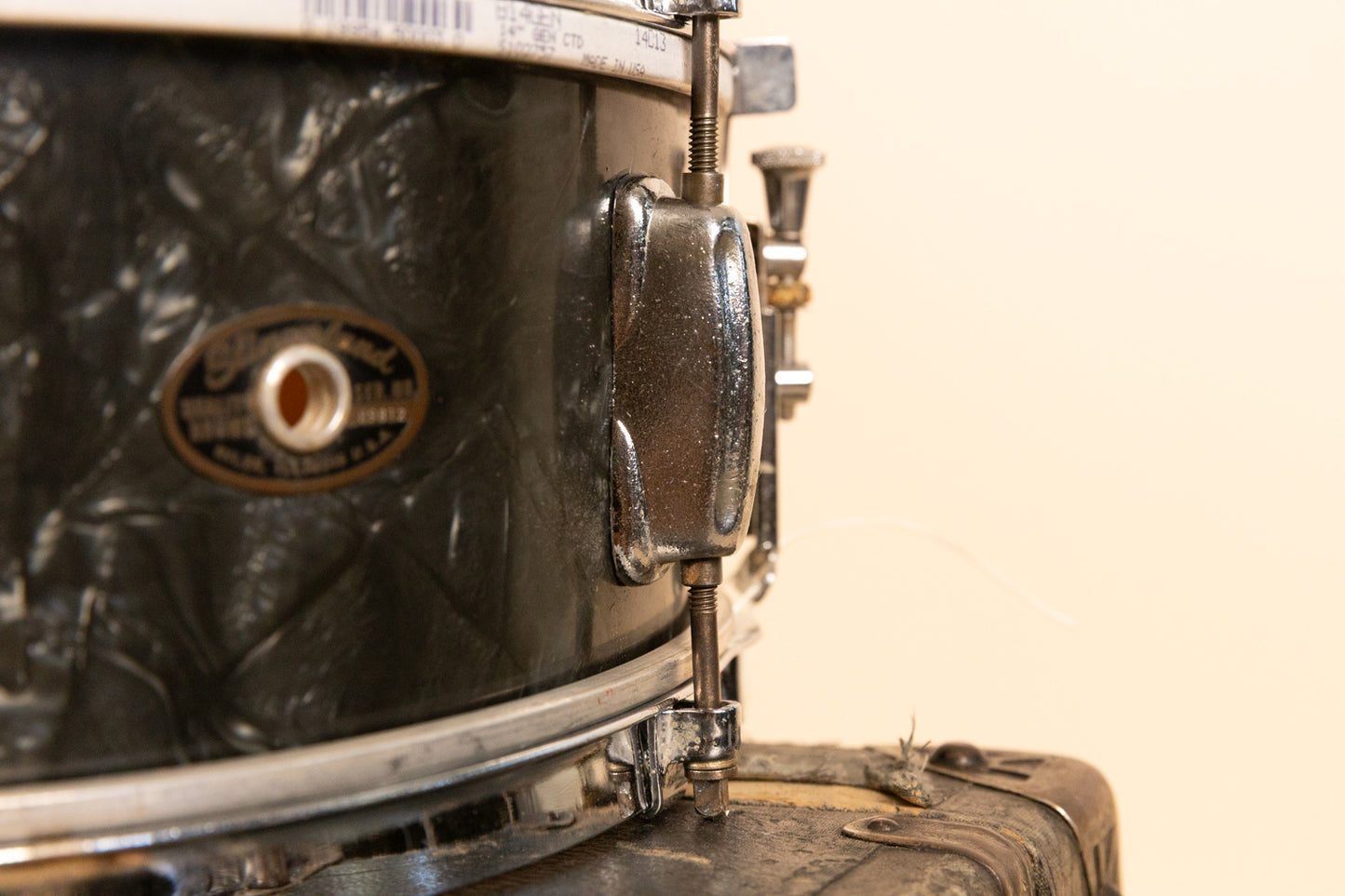 1966 Slingerland 5x14 Black Diamond Pearl Deluxe Student Model Snare Drum