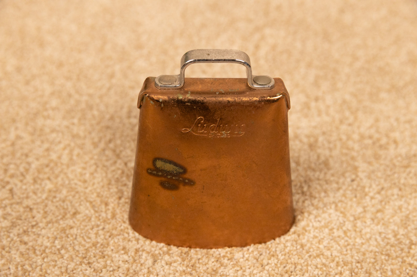 Vintage Ludwig 4" Goldentone Cowbell