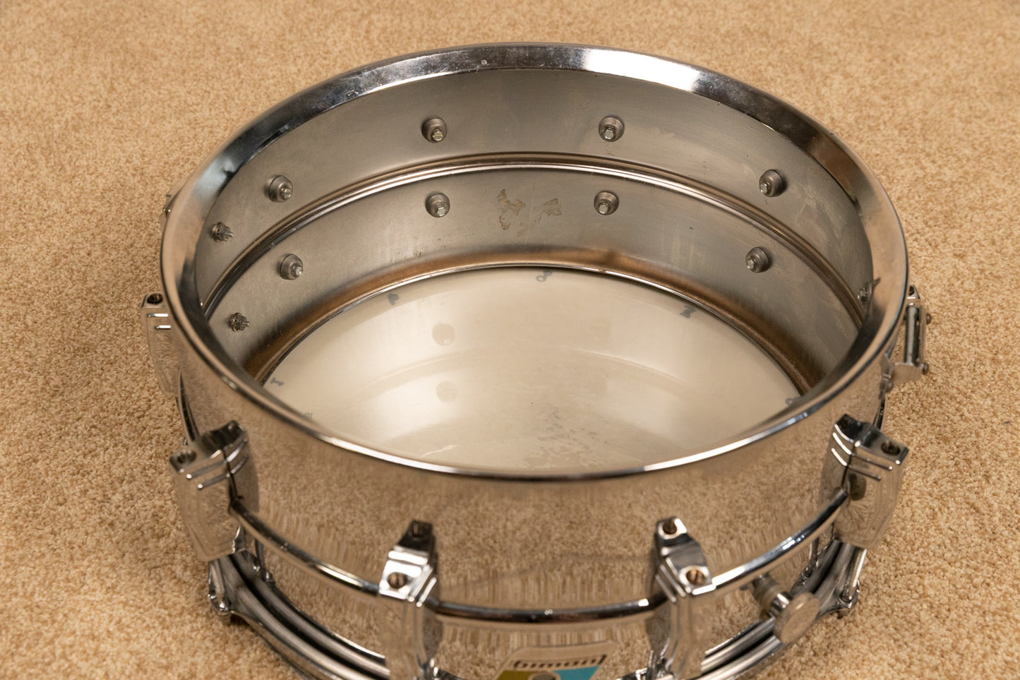 1980s Ludwig 6.5x14 LM402 Supraphonic Snare Drum