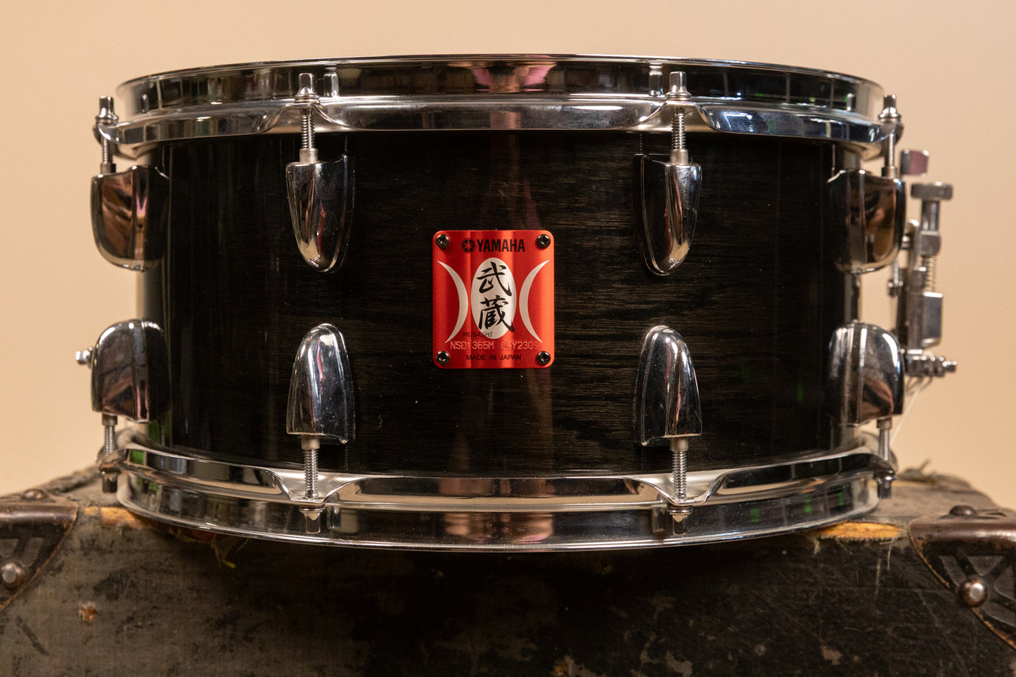 Yamaha 6.5x13 Musashi Oak Transparent Black Snare Drum
