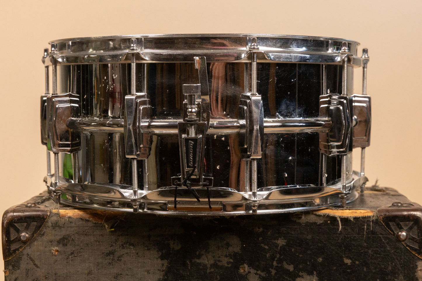 1980s Ludwig 6.5x14 LM402 Supraphonic Snare Drum